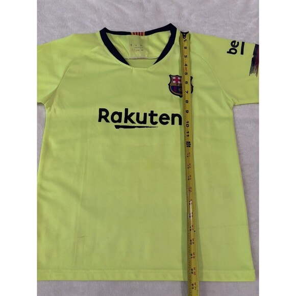 Lionel Messi Barcelona Jersey Size 26 Rakuten Futbol Kit Yellow FCB Soccer - Picture 6 of 7